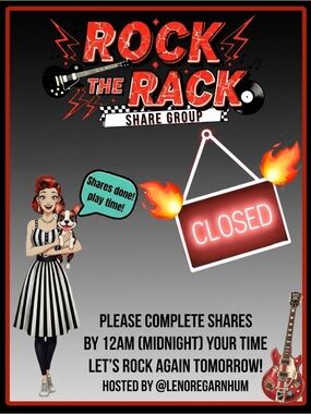 📣Tomorrow’s group is posted! Sort “JUST IN” if you don’t see it. ROCK ON 🎸